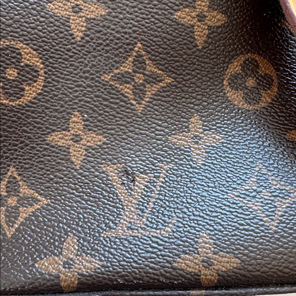 Authentic LOUIS VUITTON Vintage Luco Tote Bag Monogram Brown Logo LV - Picture 7 of 14